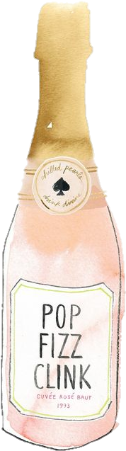 Freetoedit Ftestickers Champagne Katespade Watercolor - Champagne (233x725), Png Download