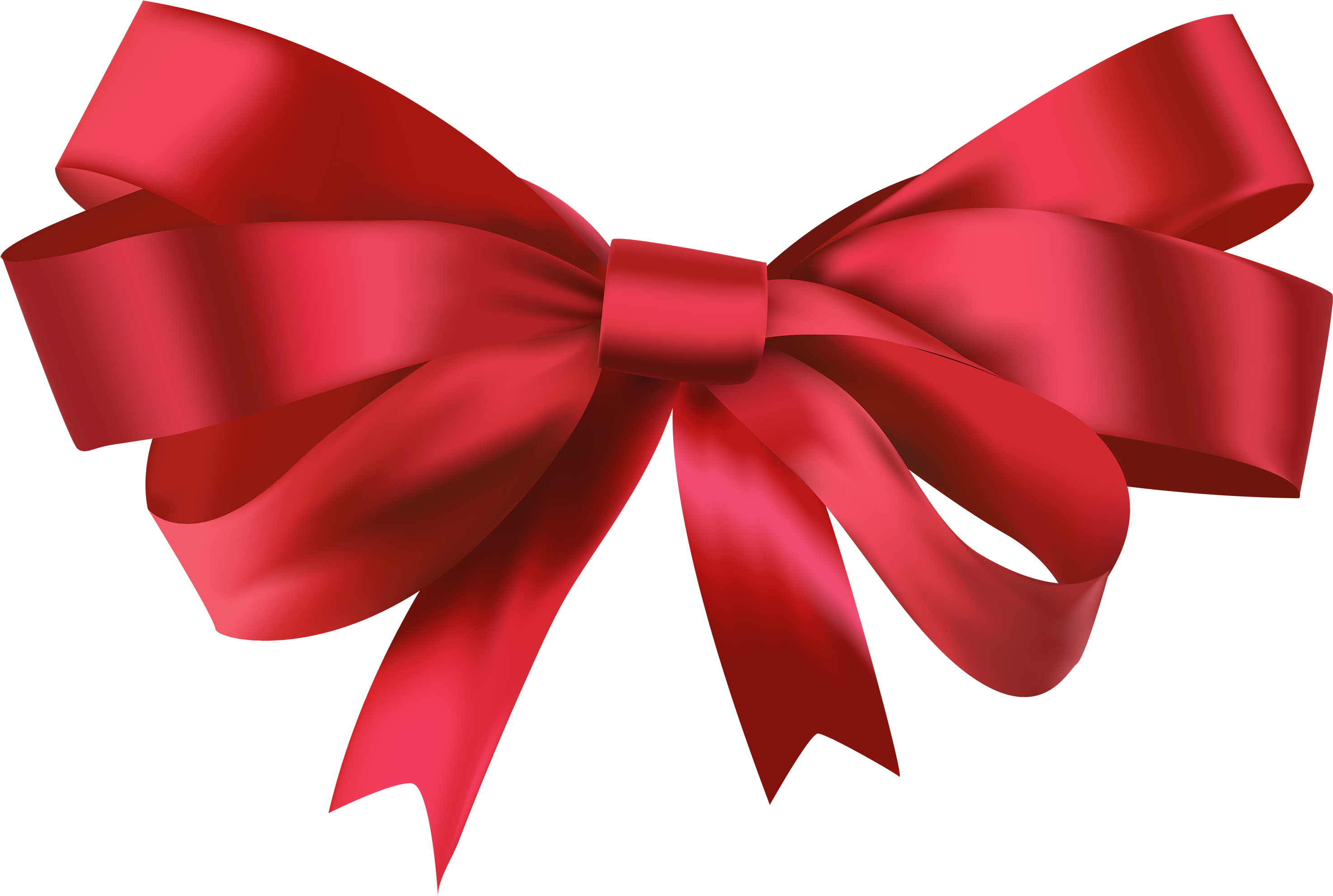 Red Bow Png Clipart - Red Bow Png (3000x2019), Png Download