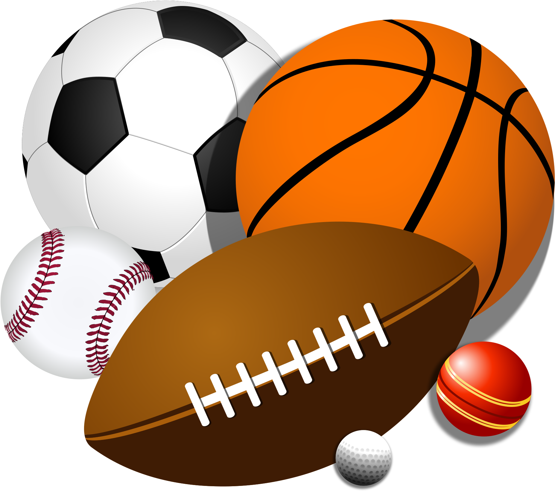 File Sport Balls Svg - Transparent Background Sports Clipart (2000x2000), Png Download