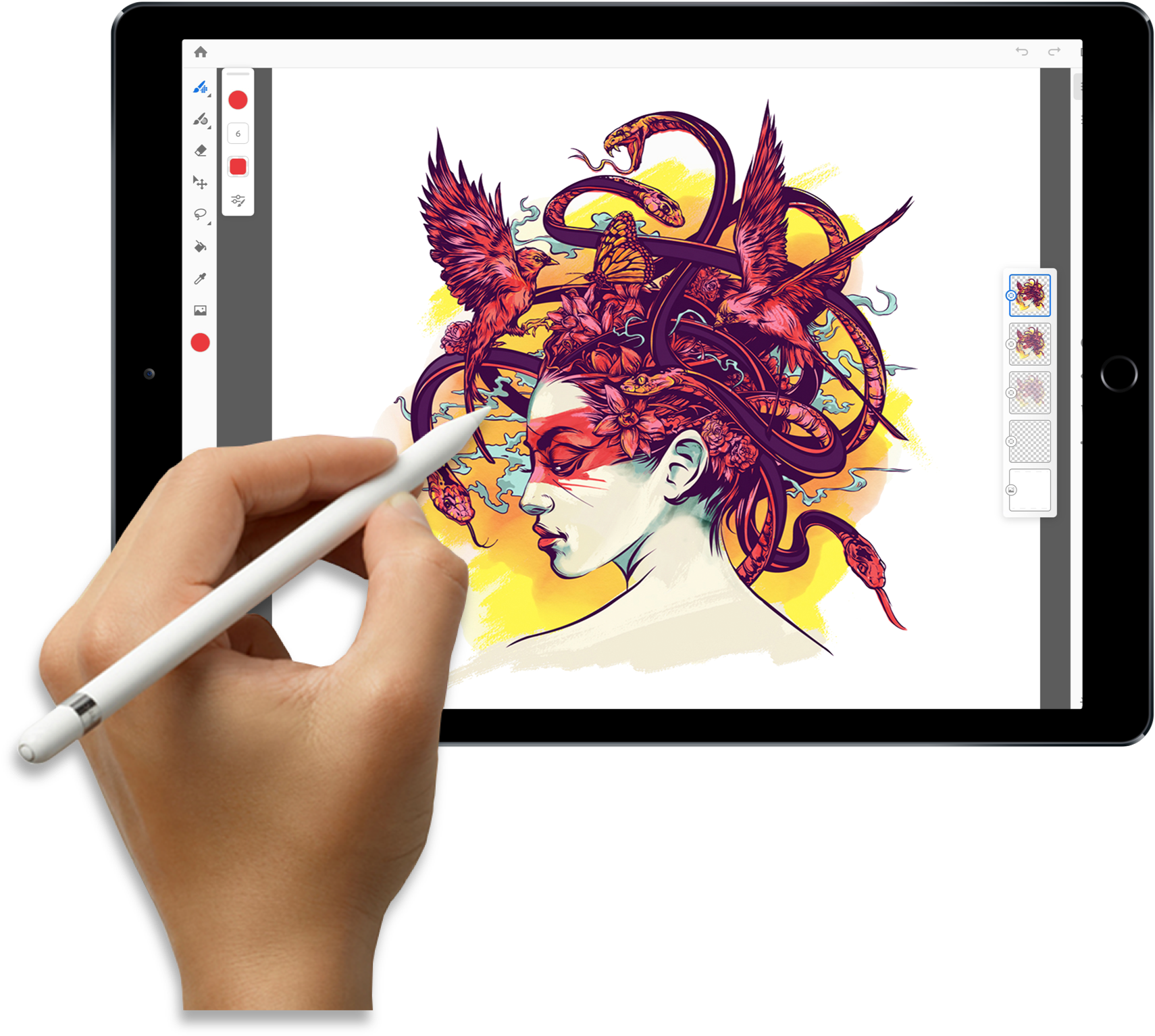 Adobe Announces Photoshop For Ipad And Project Gemini, - Apple Ipad Family (1200x1078), Png Download