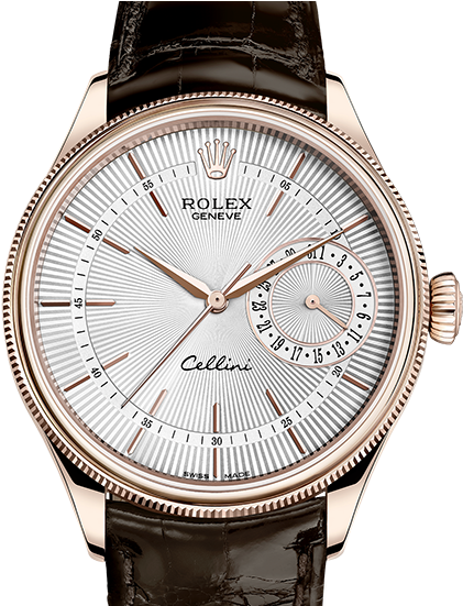 Rolex Cellini Date Watch At Goldsmiths - Rolex Cellini Dual Time Rose Gold (840x550), Png Download