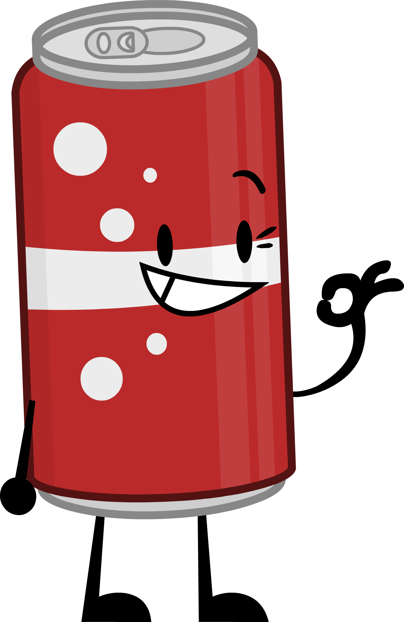 Soda Can Idle - Coke Png Cartoon (1328x2042), Png Download