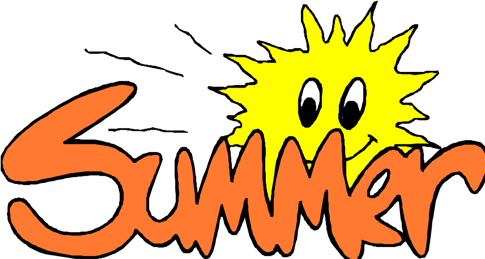Summer Logos Clip Art Free Clipart Images - Summer Clip Art (1600x856), Png Download