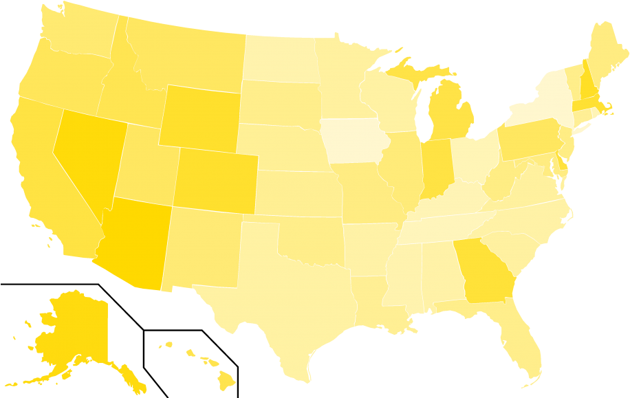 File Libertarian Party Presidential Election Results - Usa State Black And White (945x584), Png Download