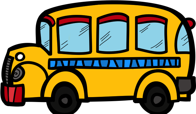 The Creative Chalkboard - Transparent Background School Bus Clipart (789x414), Png Download