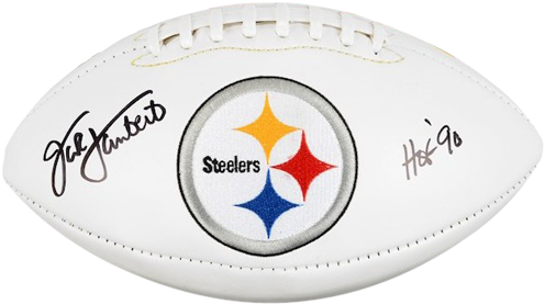 Jack Lambert Autographed Pittsburgh Steelers Logo Football - Pittsburgh Steelers (500x500), Png Download