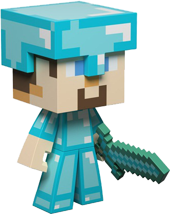 In-game Experts - Minecraft Diamond Steve Png (450x450), Png Download