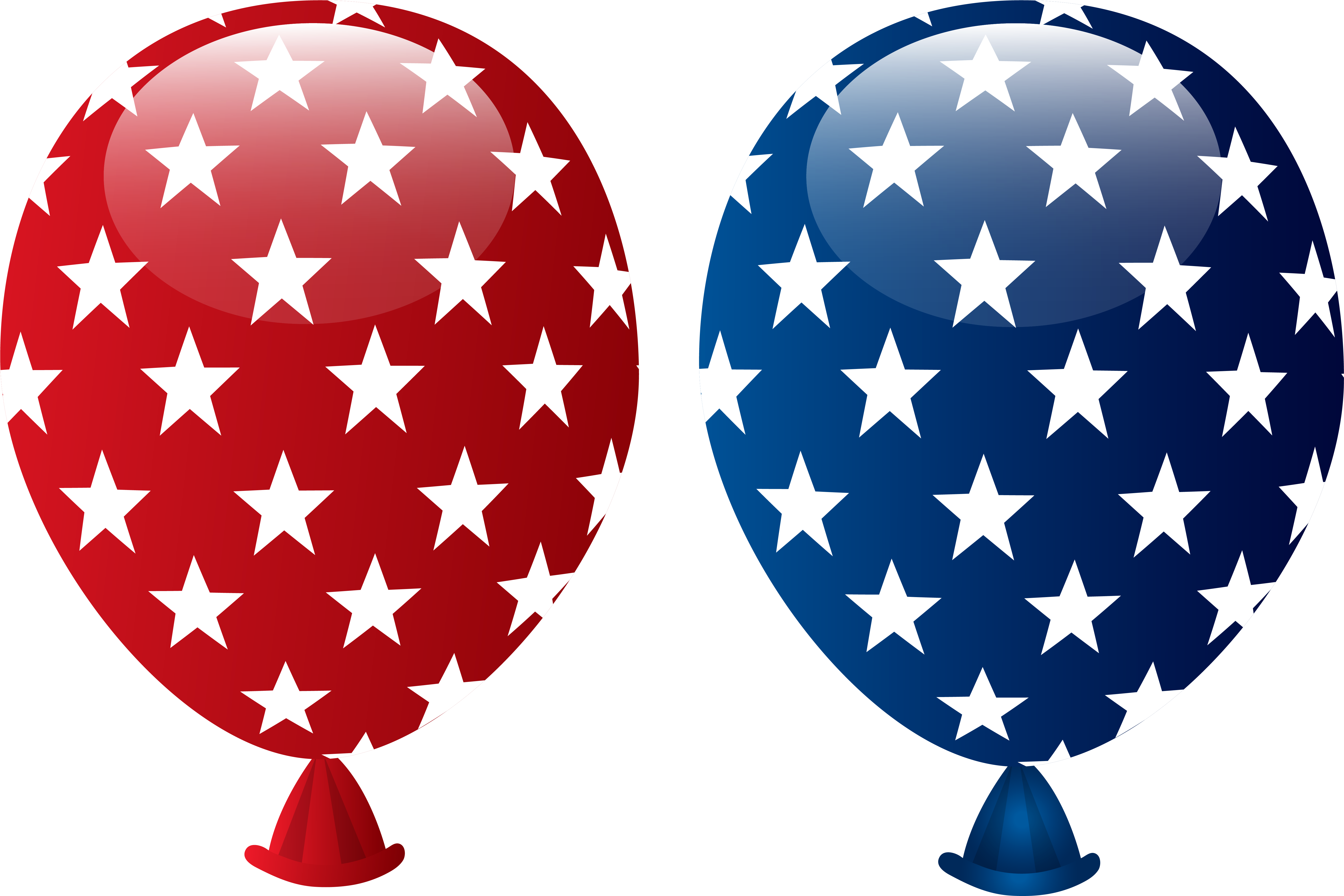 Balloon Clipart 4th July - 4th Of July Balloons Clipart (6329x4270), Png Download