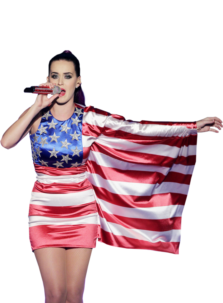 Katy Perry American Flag Png Image - Shawn Buitendorp Katy Perry (774x1031), Png Download