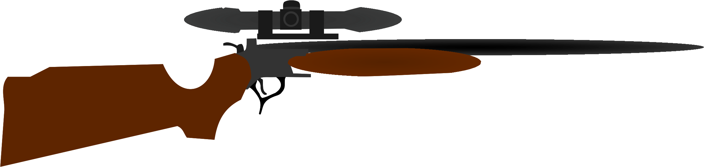 Picture Library Library File Svg Wikimedia Commons - Hunting Rifle Clip Art (2000x475), Png Download