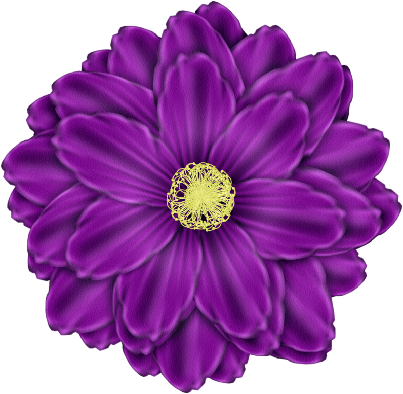 Purple Flower Clipart Tumblr Flower - Flowers Clip Art Purple (872x870), Png Download