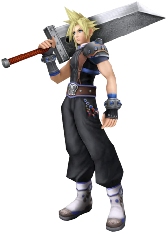 Cloud Strife Khang - Cloud Strife Dissidia 012 (345x479), Png Download