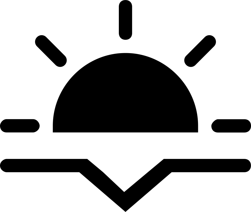 Png File - Sunset Icon Png (980x826), Png Download