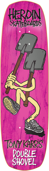 Karr Double Shovel Deck - Heroin (600x600), Png Download
