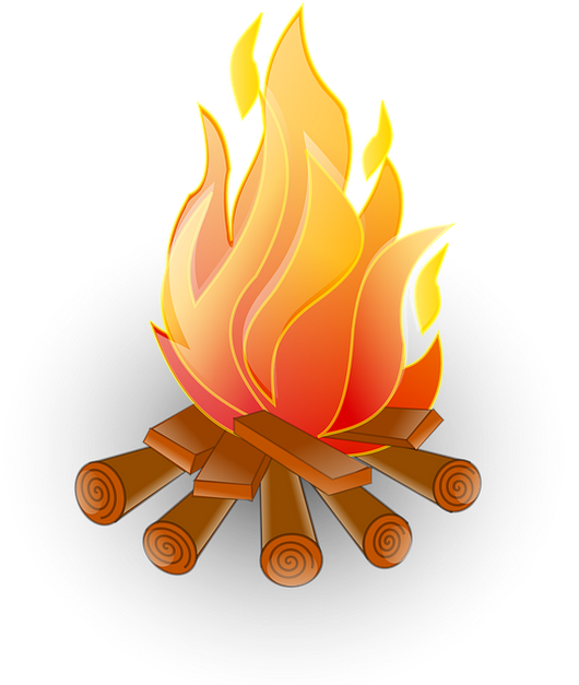 Llamas De Fuego Png - Fire Clipart (530x627), Png Download