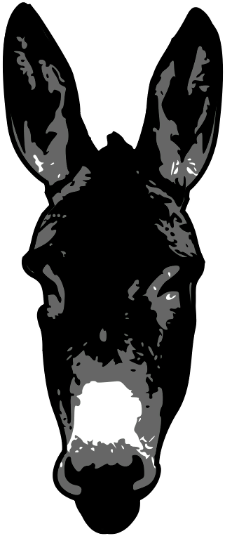 Silhouette Donkey (566x800), Png Download
