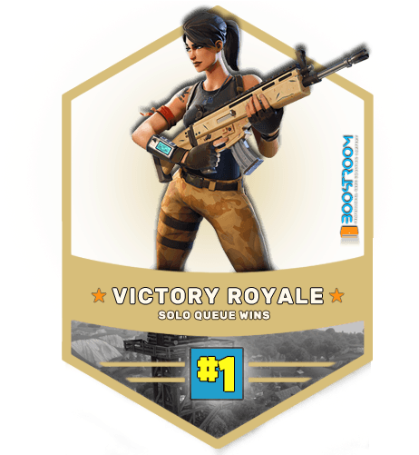 Buy Fortnite Solo Queue Wins Boost, Fortnnite Win Boost, - Fortnite Character With Gun (500x500), Png Download