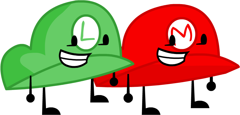 Mario And Luigi Hat - Object Show Hat (1000x1000), Png Download