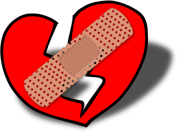 Heart-48522 340 - Broken Heart Clip Art (424x340), Png Download