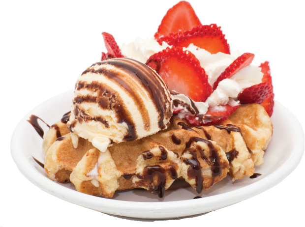 Ice Cream Png - Ice Cream Waffle Png (625x491), Png Download