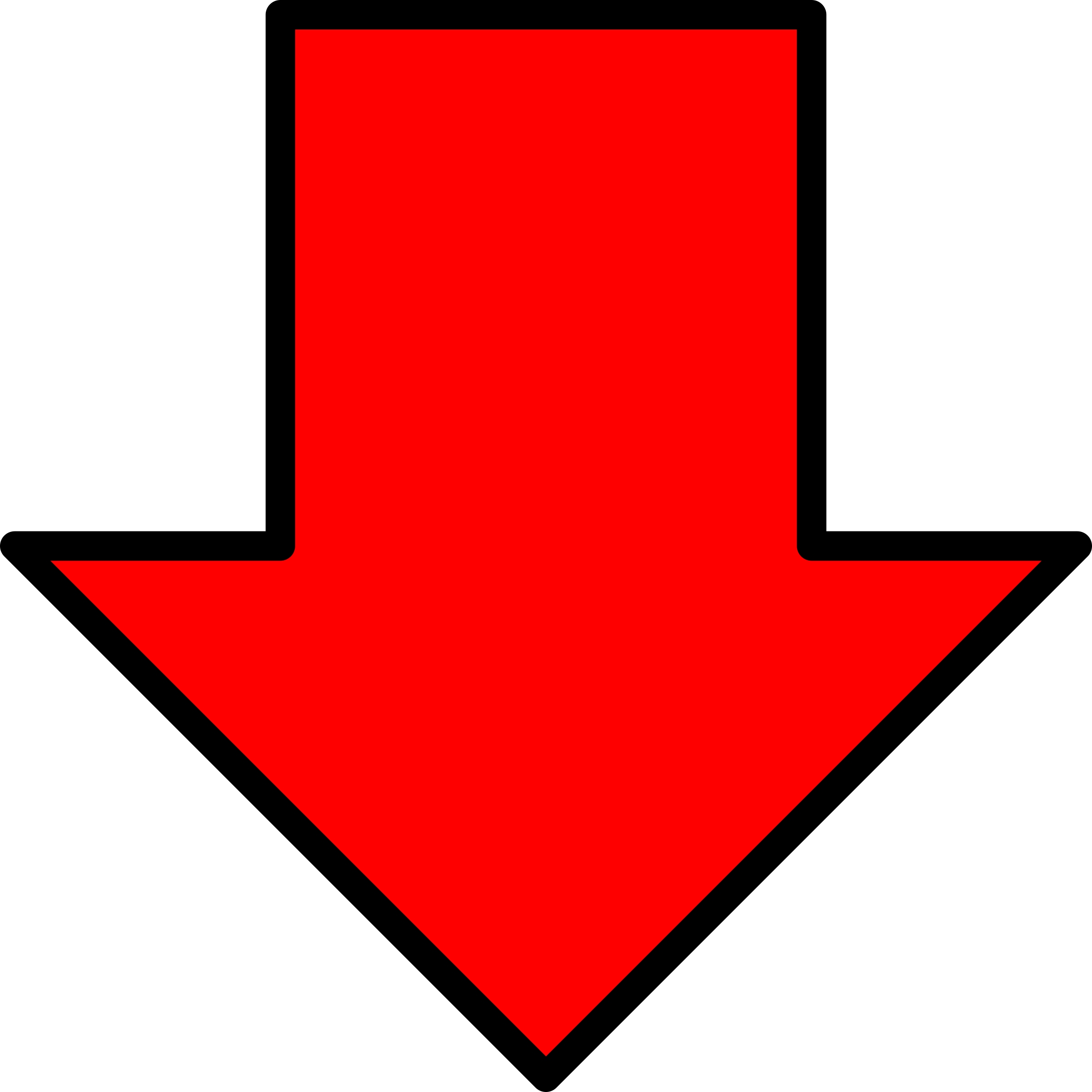 This Free Icons Png Design Of Red Down Arrow (2400x2400), Png Download