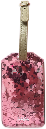 Rose Gold Confetti Luggage Tag - Packed Party Confetti Luggage Tag (480x480), Png Download