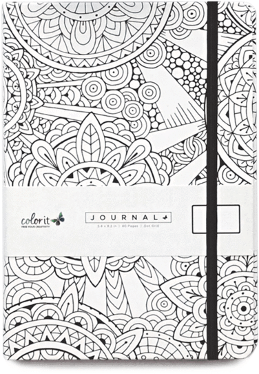 Circle Around A5 Notebook Journal 160 Dot Grid Pages - Notebook (464x600), Png Download