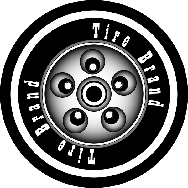 Free Vector Azieser Tire With Rim Clip Art - Tire Clip Art (600x600), Png Download