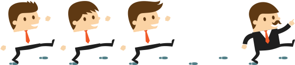 Manager Or Leader What - Leader Animation Transparent (600x290), Png Download