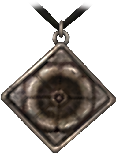 Fnv Outfitcass-pendant - Red & White (400x570), Png Download