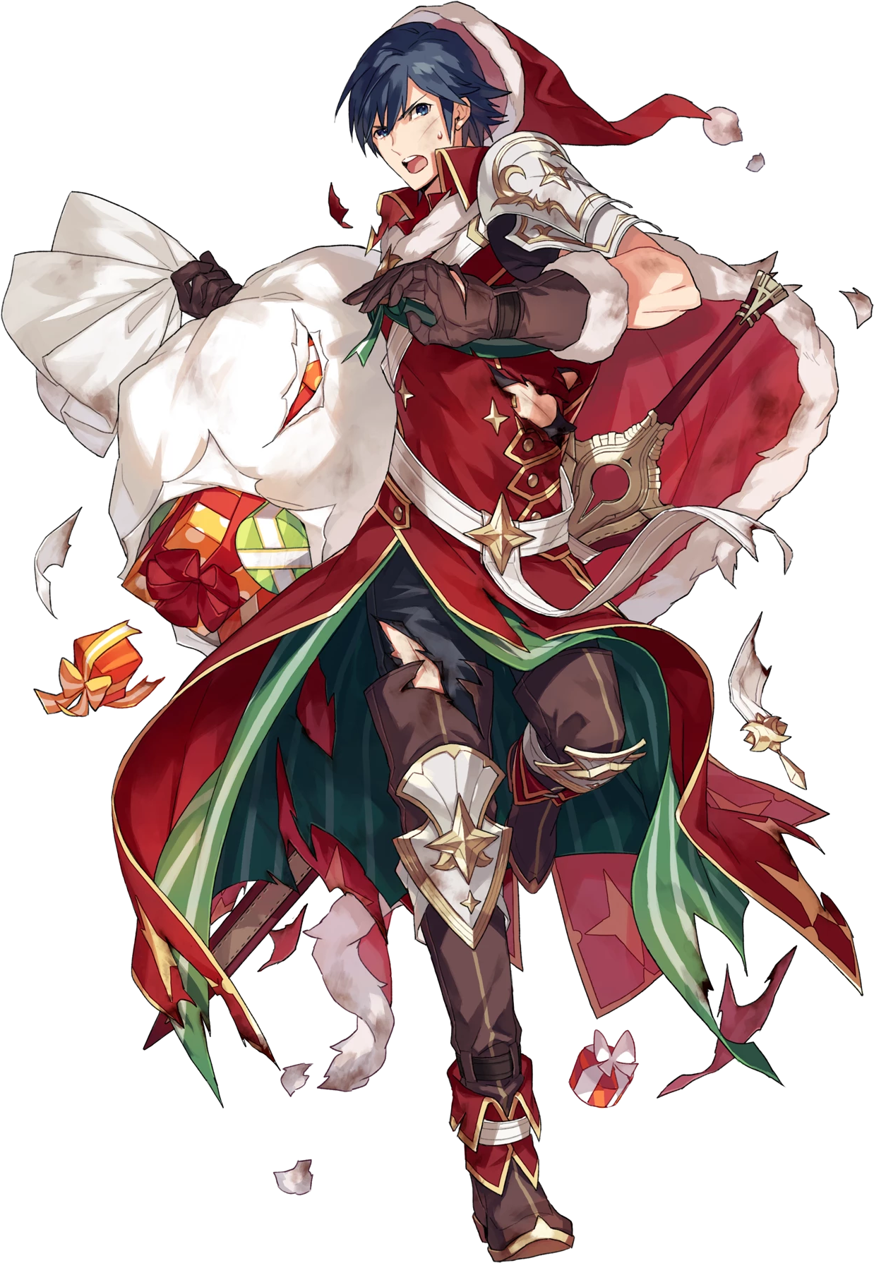 Chrom Gifted Leader Btlface D - Chrom Fire Emblem Christmas (1684x1920), Png Download