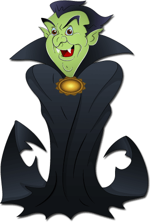 Halloween-dracula - Clipart Dracula (311x458), Png Download