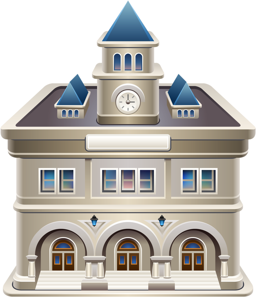 Crowd Clipart Village - Building (884x1024), Png Download