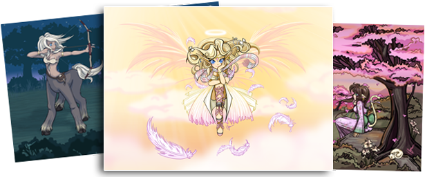 Anime Art & Western Cartoon Art - Work Of Art (615x256), Png Download