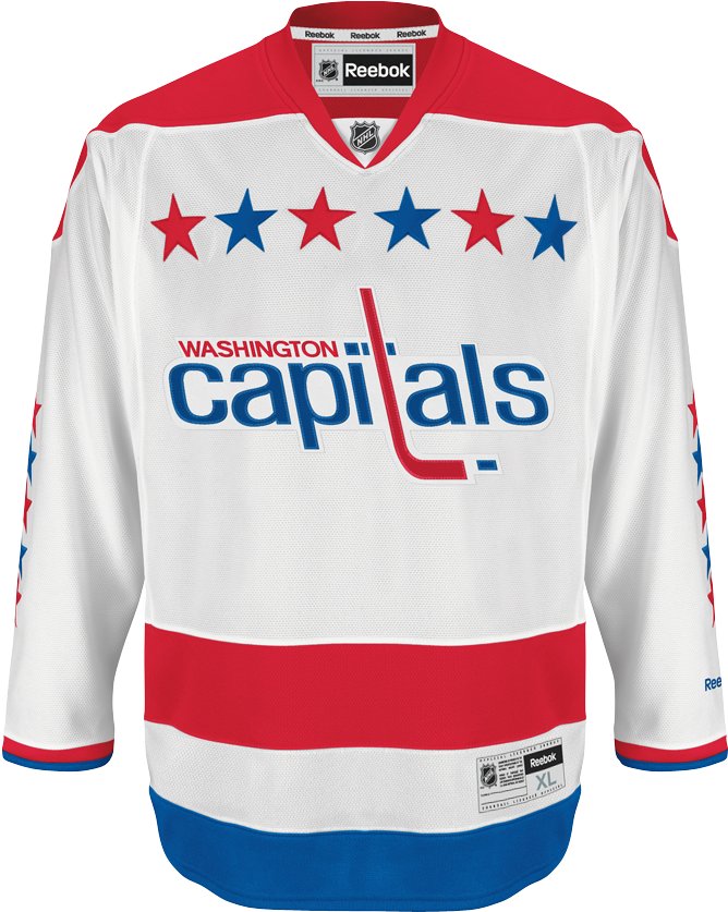 Reebok Washington Capitals Third Adult's Jersey Blank - Washington Capitals Alternate Jersey Wilson (850x850), Png Download