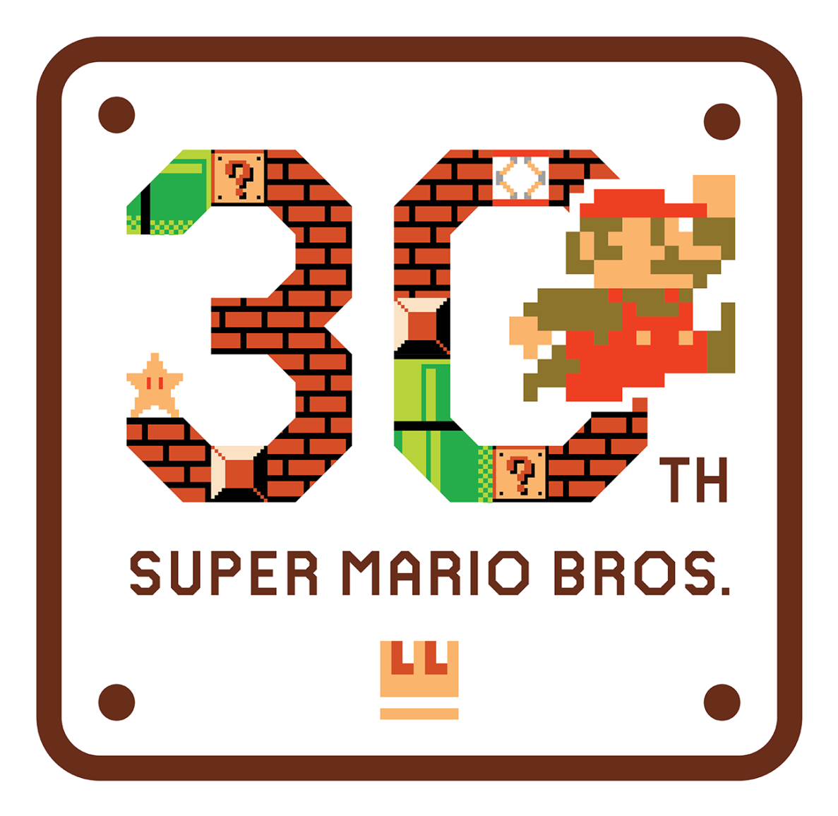 Super Mario Bros - Super Mario 30th Anniversary (1280x1280), Png Download