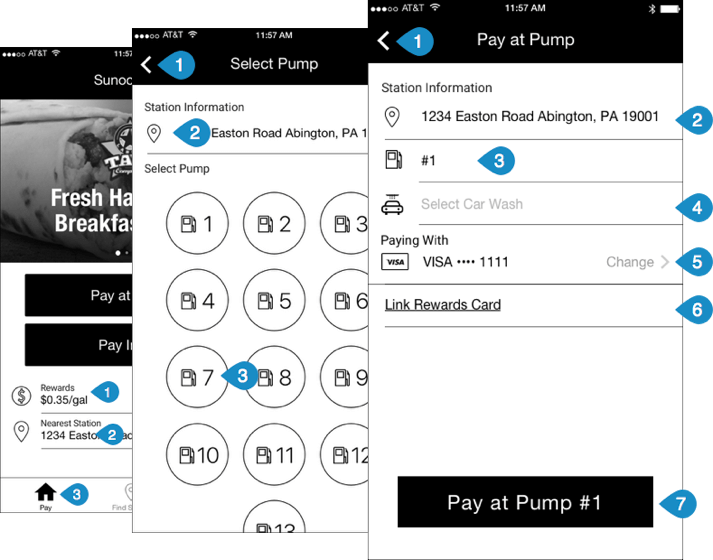 Sunoco Mobile App - Mobile Phone (713x560), Png Download