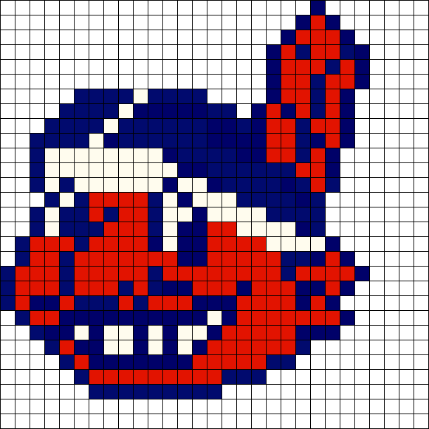 Cleveland Indians Logo Perler Bead Pattern / Bead Sprite - Cleveland Indians (610x610), Png Download