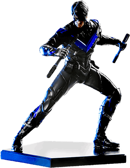 Arkham Knight - Arkham Knight Nightwing 1 10 Art Scale (600x600), Png Download