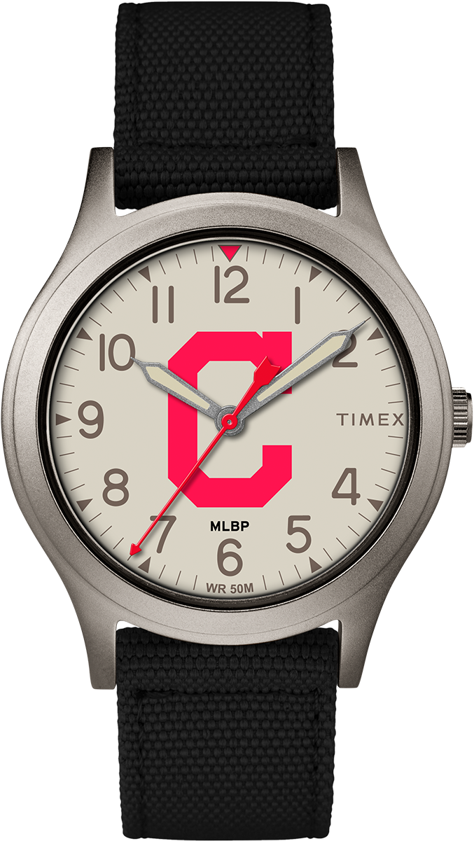 Ringer Cleveland Indians Large - Timex Waterbury United | Stainless Steel/black | Item (1000x1200), Png Download