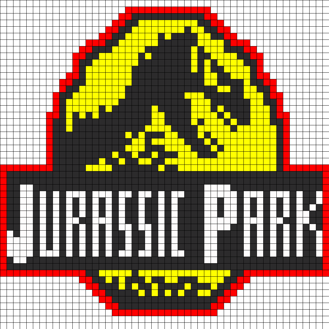Jurassic Park Logo Perler Bead Pattern / Bead Sprite - Jurassic Park Cross Stitch Patterns (1050x1050), Png Download