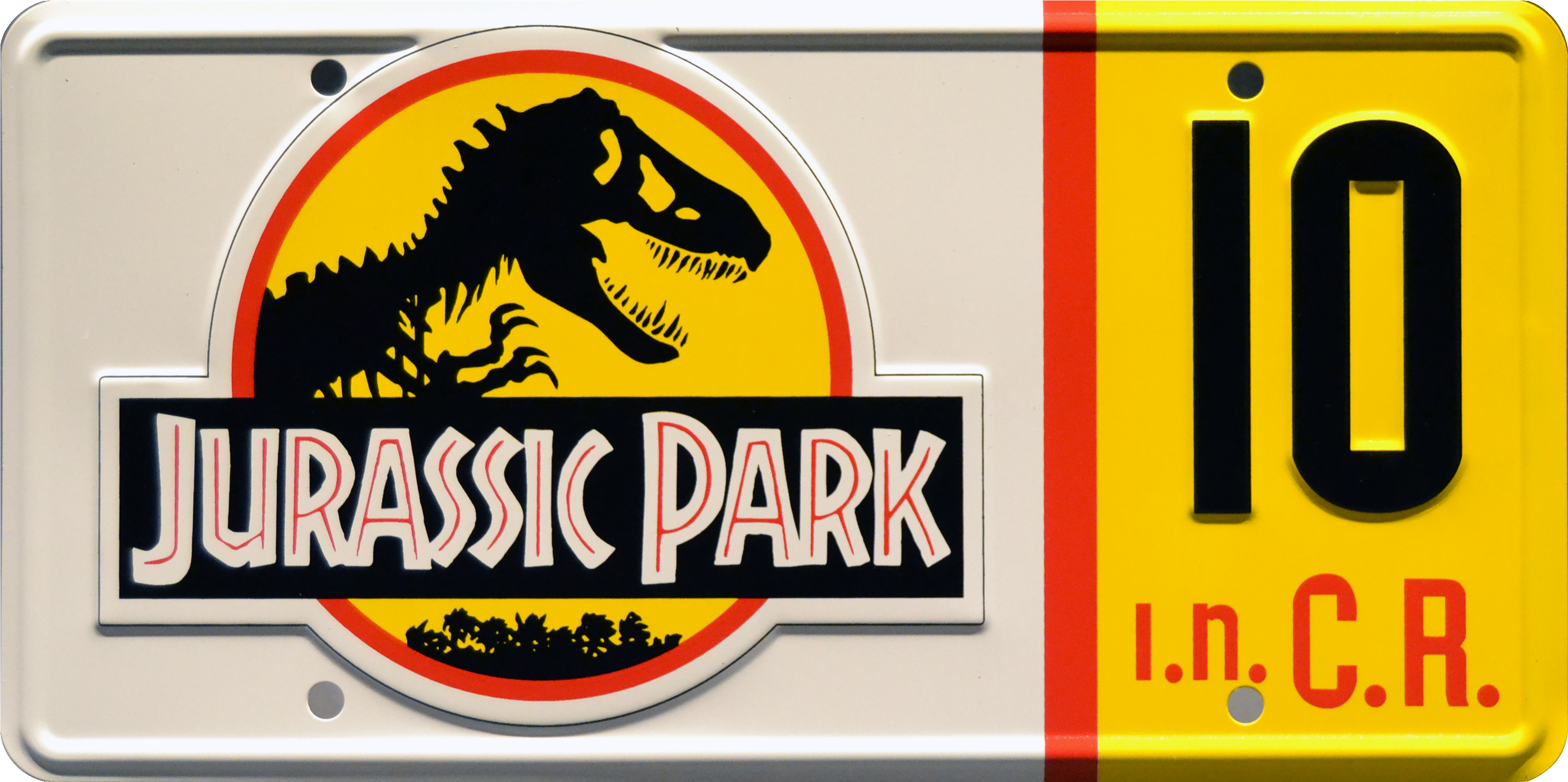Jurassic Park - Jurassic Park License Plate (4200x2400), Png Download
