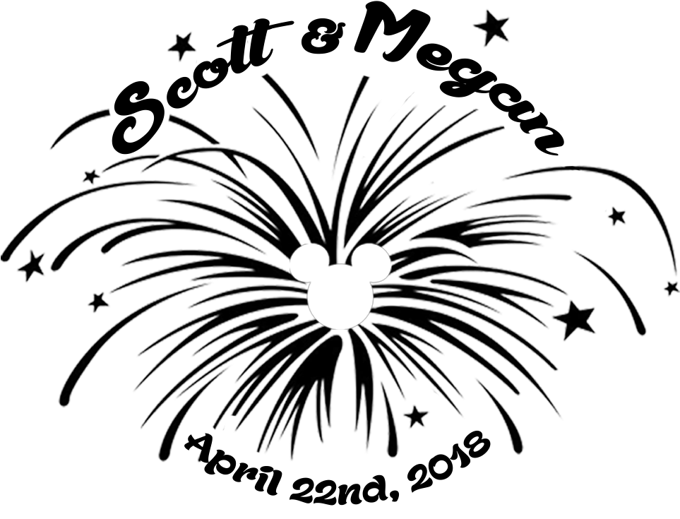 Scott Megan Wedding Logo - Firework Vector Black And White (1000x1000), Png Download