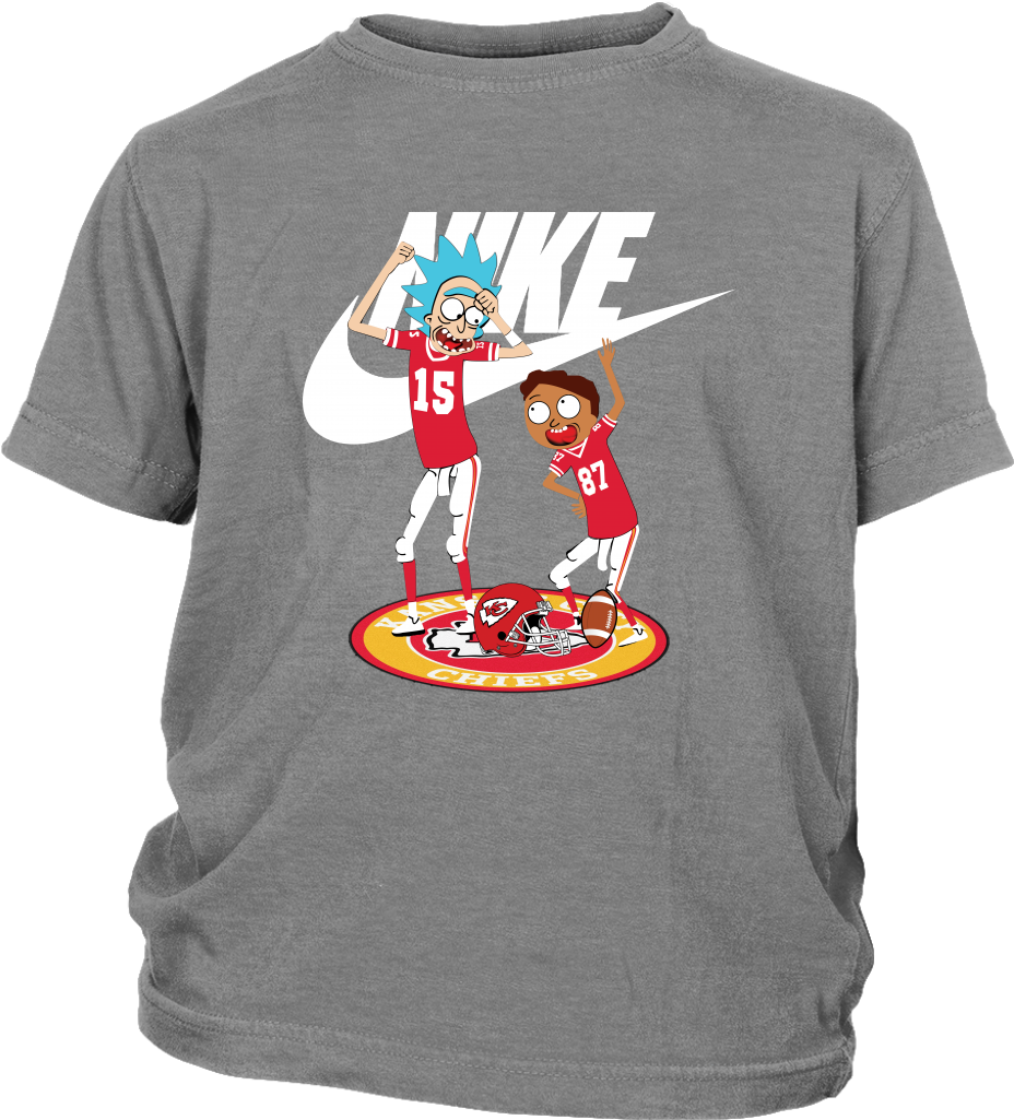 Kansas City Chiefs Rick And Morty Nike Logo Football - Nike Rick And Morty (1024x1024), Png Download