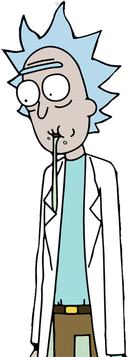 18650 Rick & Morty Battery - Rick And Morty Rick No Background (691x768), Png Download