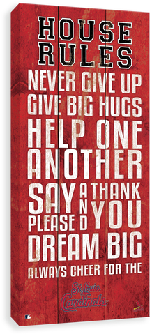 Louis Cardinals House Rules - Los Canvases By Scoreart - Los Angeles Dodgers House (500x500), Png Download