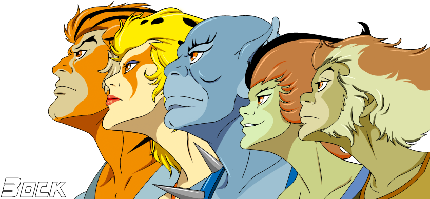 Thundercats Group Render By Mikebock Cartoon Logo, - Thundercats Render (854x474), Png Download
