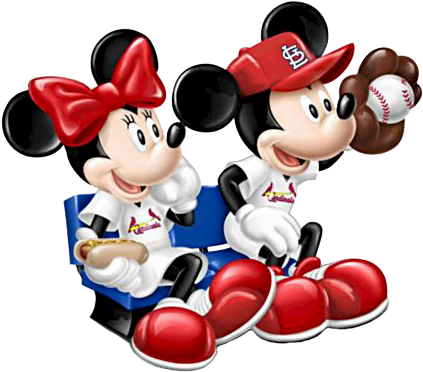 Louis Cardinals Logo Decal Free Shipping Clipart - Mickey Mouse Anaheim Angels (433x382), Png Download