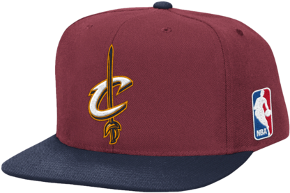 Cleveland Cavaliers Simple Logo Snapback Hat - Nba (421x480), Png Download