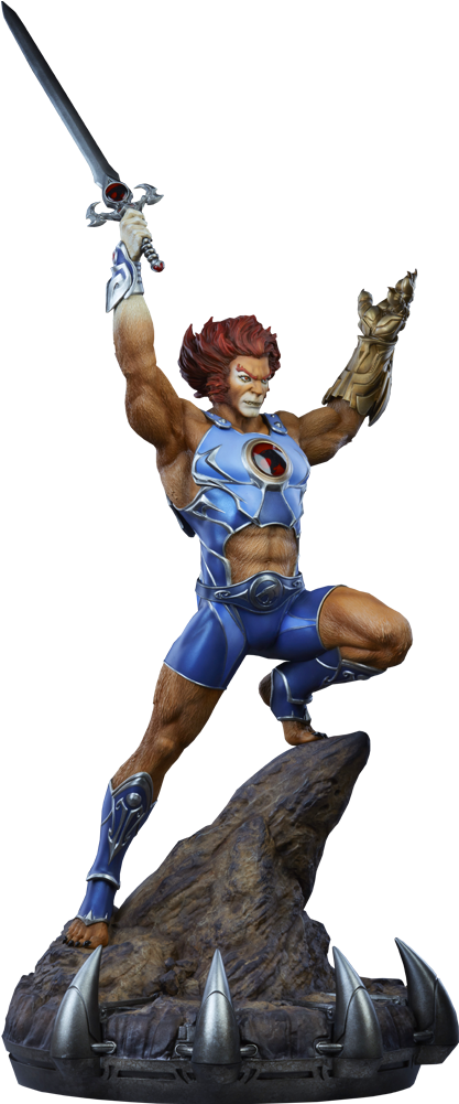 Lion-o Statue - Leon O Thundercats Escultura (480x1000), Png Download